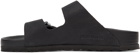 Birkenstock Black Leather Narrow Arizona Sandals