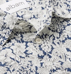 Albam - Printed Cotton-Poplin Shirt - Men - Blue