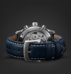 Bremont - Limited Edition Jaguar D-Type Chronograph 43mm Stainless Steel and Leather Watch - Blue