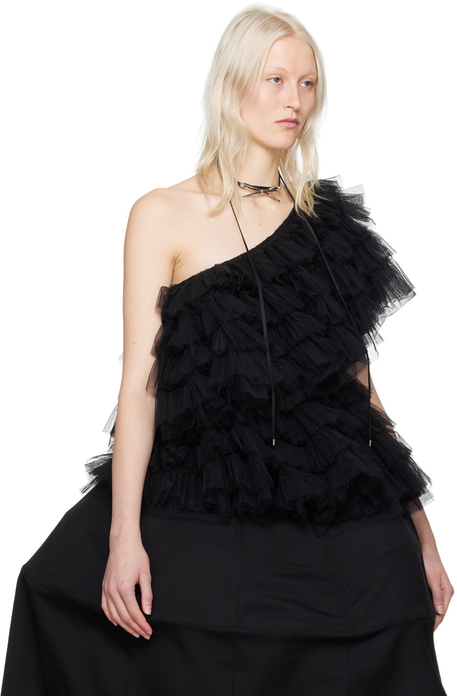 Molly Goddard Black Lisa Blouse