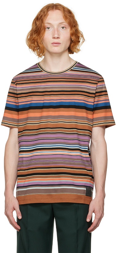 Photo: Paul Smith Multicolour Stripe T-Shirt