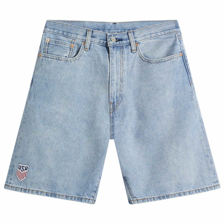 Photo: Levi's Men's USA 478 Baggy Shorts in Blue