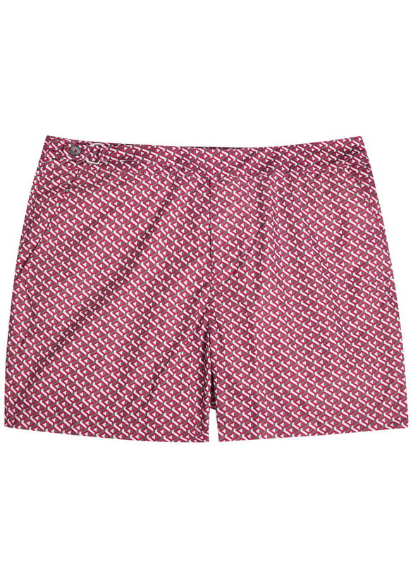 Photo: Gusari The Deia Printed Shell Swim Shorts Red