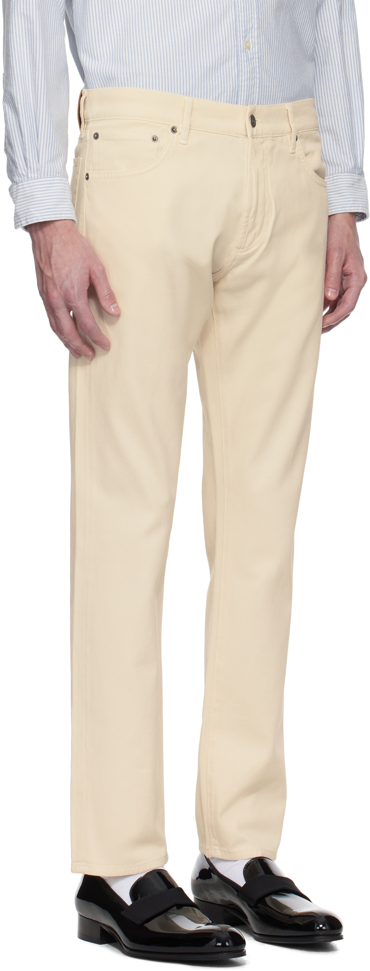 Ralph Lauren Purple Label Off-White Sherrington Jeans