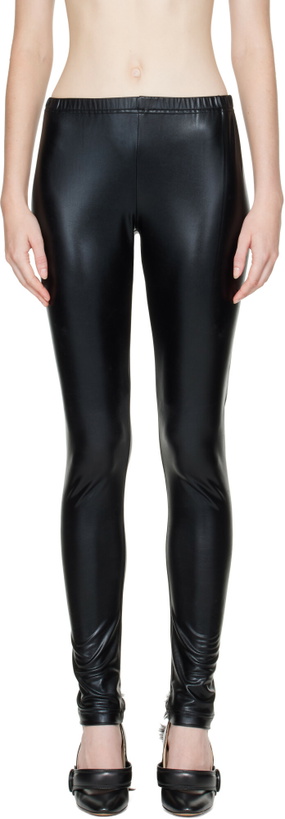 Photo: Junya Watanabe Black Nylon Stretch Leggings