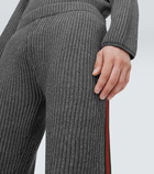 Gucci Web Stripe wool and cashmere pants