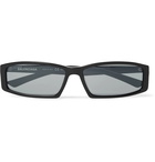 Balenciaga - Rectangular-Frame Acetate Sunglasses - Black