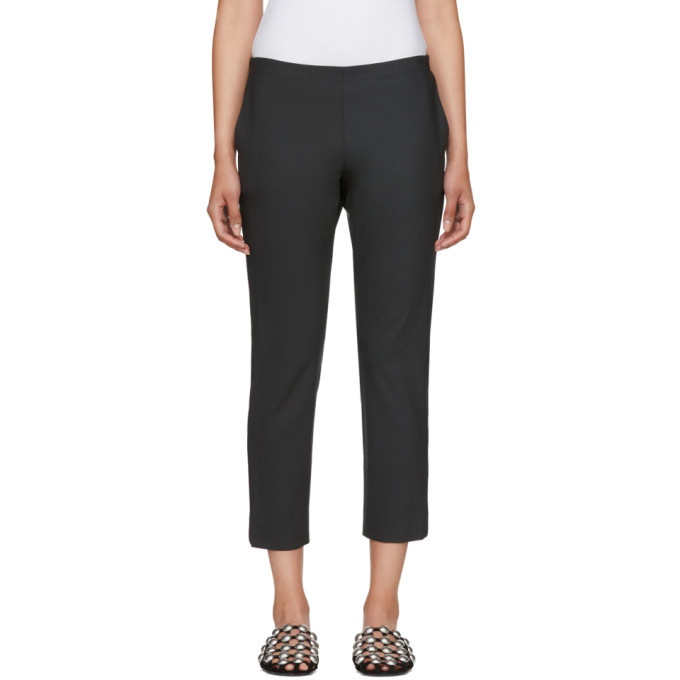 Photo: 6397 Grey Piped Pull-On Trousers