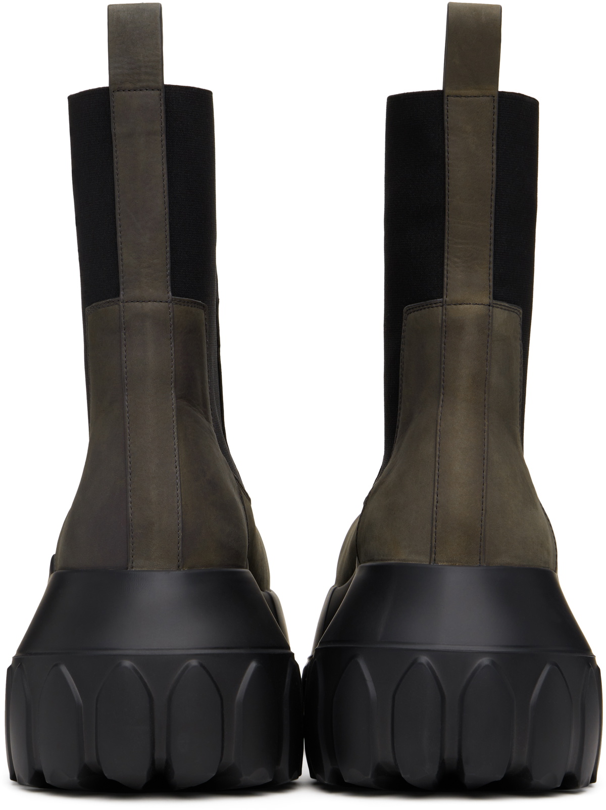 Rick Owens Gray Porterville Beatle Mega Tractor Chelsea