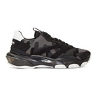 Valentino Black Valentino Garavani Camouflage Bounce Sneakers