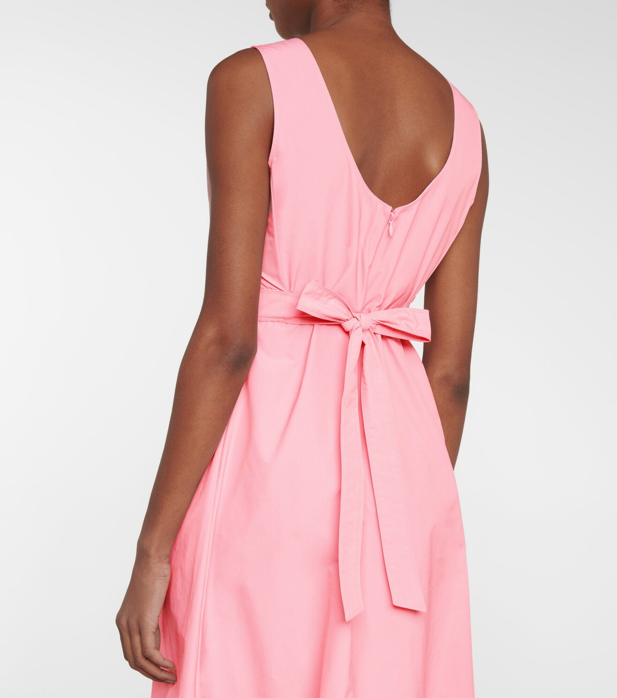 Plan C - Technical faille midi dress