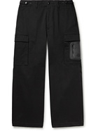 Moncler - Cotton-Blend Twill Cargo Trousers - Black