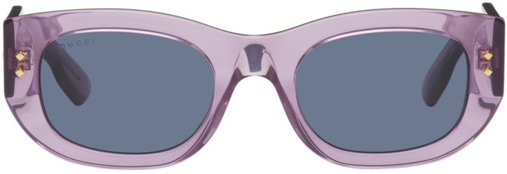 Photo: Gucci Purple Cat-Eye Sunglasses