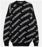 Vetements - Logo intarsia virgin wool sweater