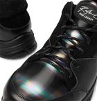 Our Legacy - Rafael Vortex Moiré-Trimmed Nubuck and Leather Sneakers - Black