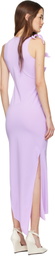 Coperni Purple Flower Maxi Dress