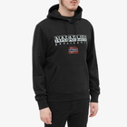 Napapijri Men's Logo Flag Hoody in Black