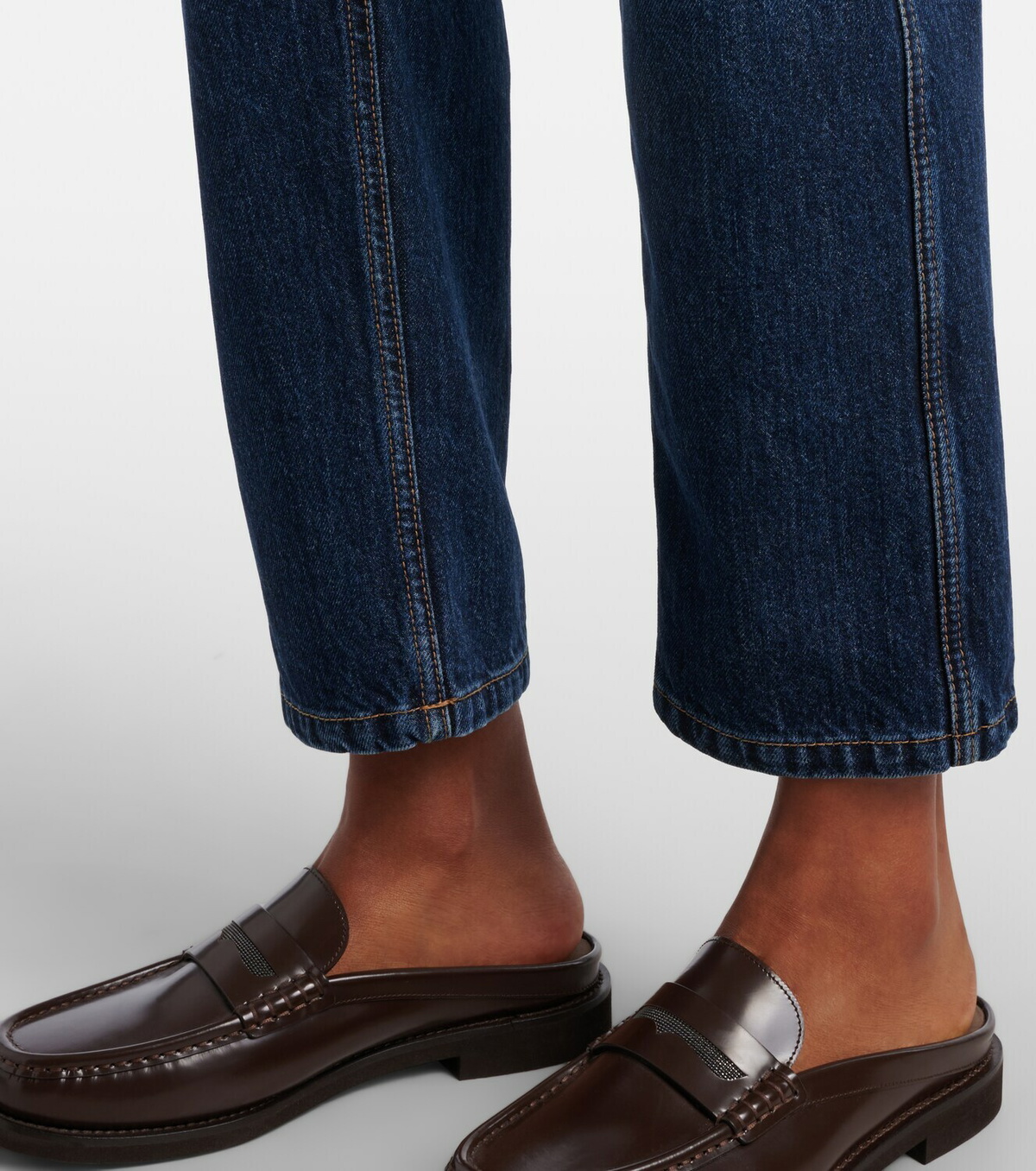 Brunello Cucinelli Cropped straight jeans