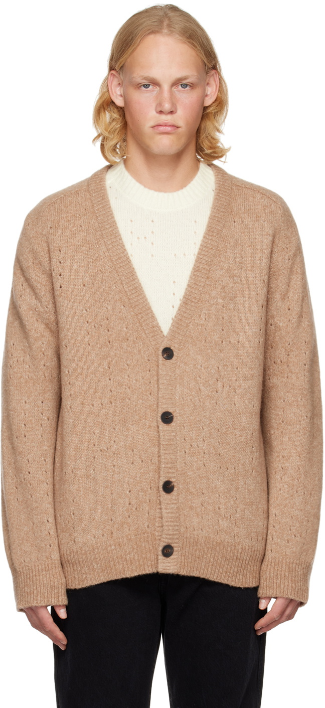 Helmut Lang Tan Oversized Cardigan Helmut Lang