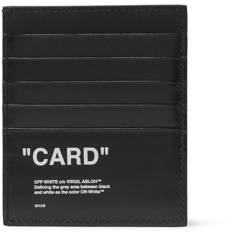 Photo: Off-White - Printed Leather Cardholder - Black
