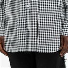Comme des Garçons Black Men's Gingham Check Shirt in Black/White