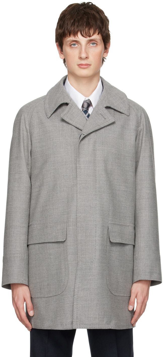 Ring Jacket Gray Driving Coat