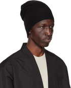 Rick Owens Black Cashmere Medium Beanie