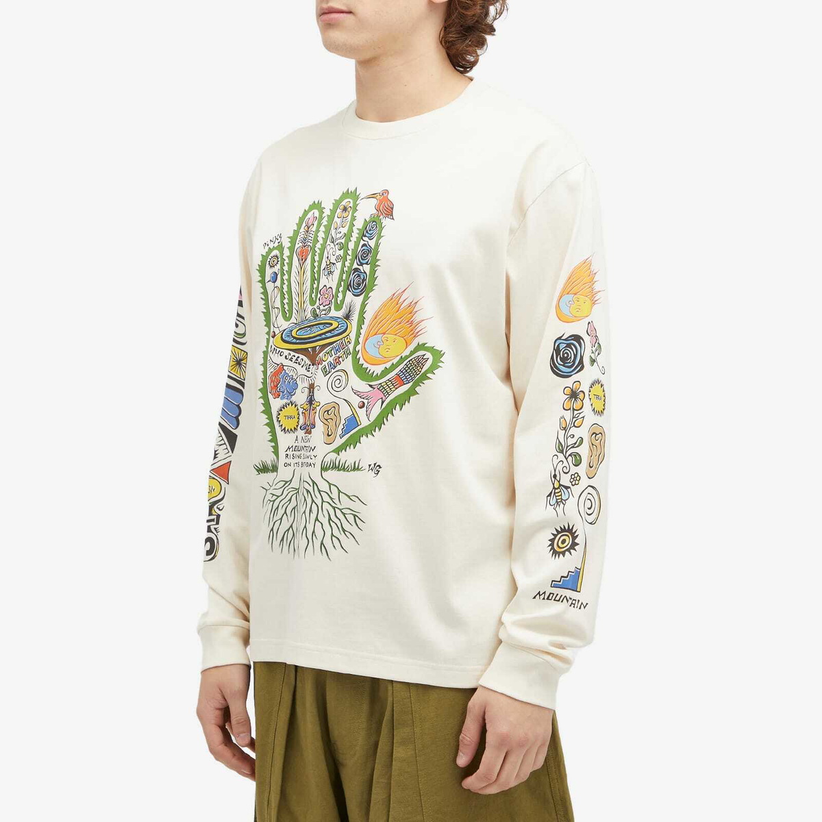 Story mfg. Men's Grateful Hand Long Sleeve T-Shirt in Story Hand