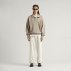 END. Signature Fleece Polo in Khaki