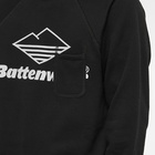 Battenwear Men's Team Reach Up Crew Sweat in Black