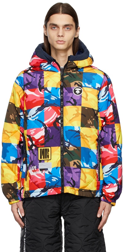 Photo: AAPE by A Bathing Ape Multicolor Down Camo Jacket