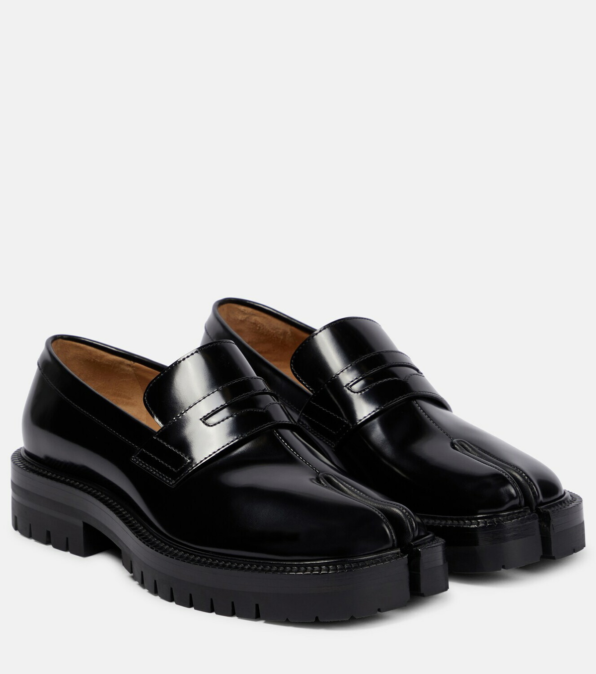 Maison Margiela - Tabi leather loafers Maison Margiela