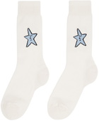 Sky High Farm Workwear Three-Pack White Graphic Socks