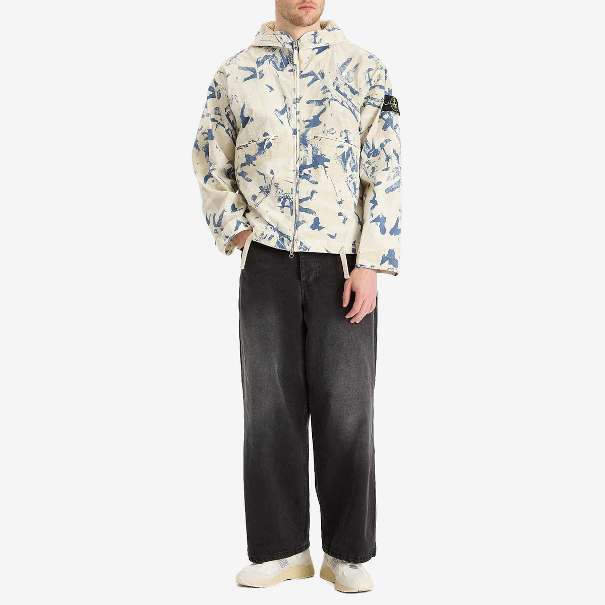 Stone Island Men's Scan Camo Stretch Ripstop-OVD Short Parka