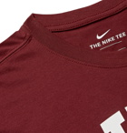 Nike - Sportswear Logo-Print Cotton-Jersey T-Shirt - Burgundy
