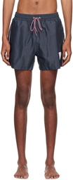 Thom Browne Navy Nylon Swim Shorts