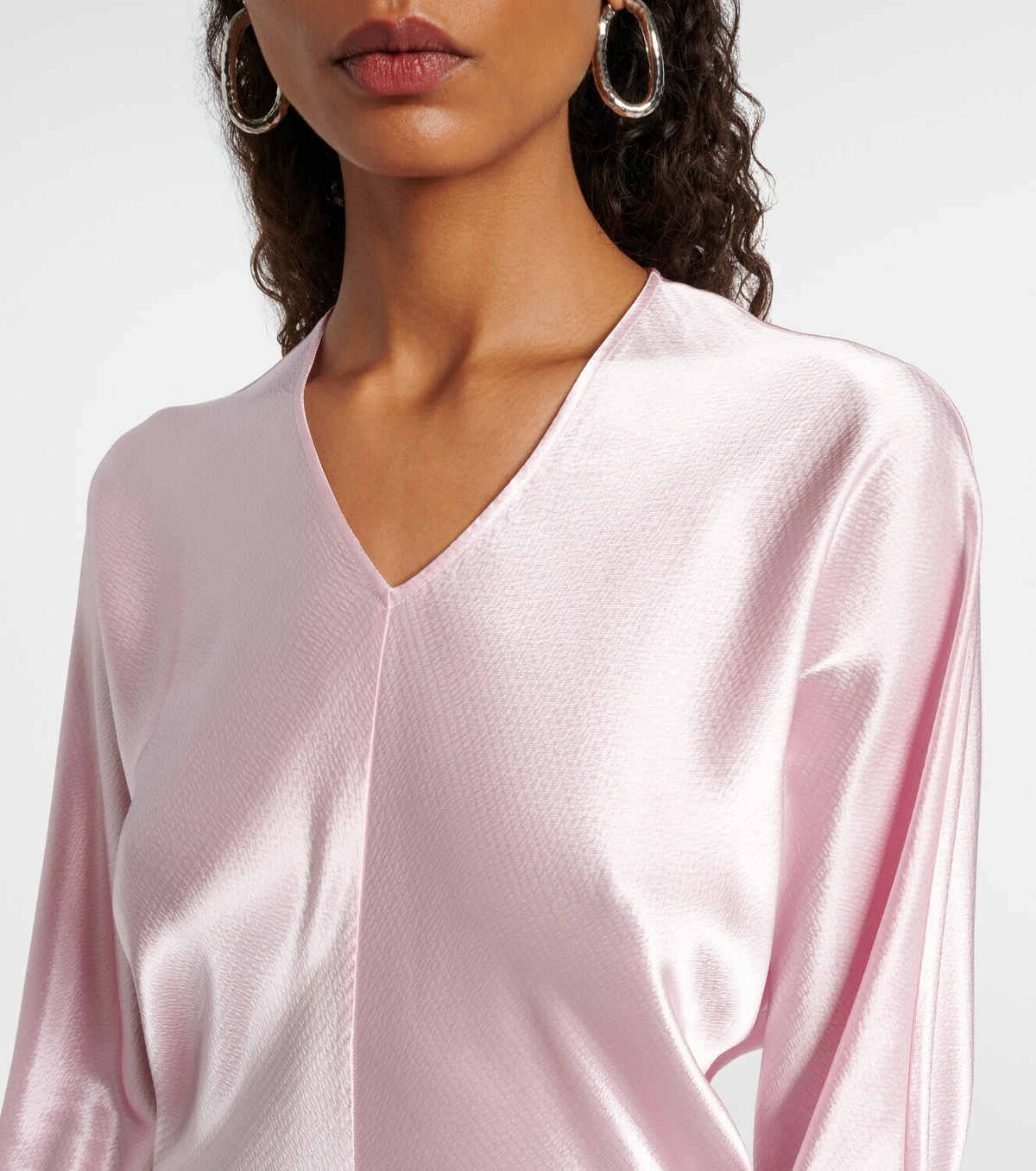 Fforme Naomie satin maxi dress