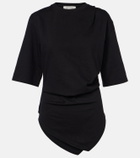 Róhe Gathered cotton T-shirt