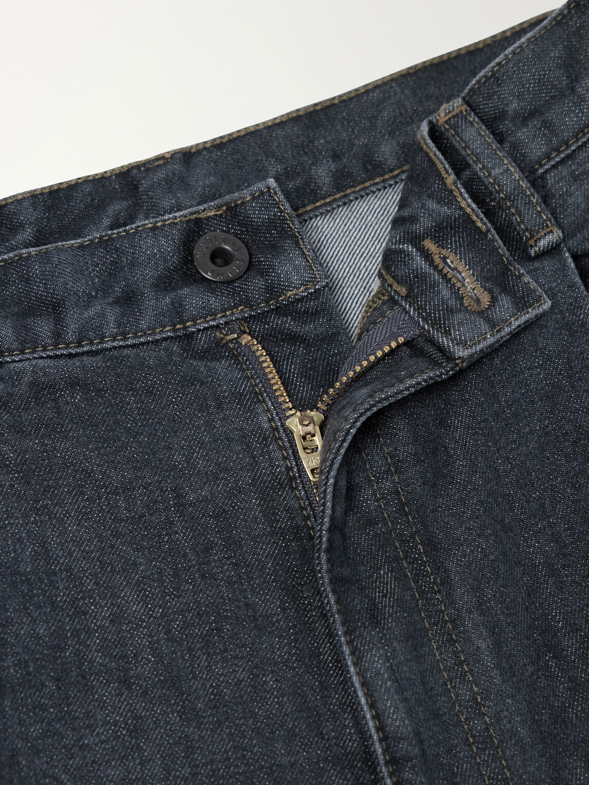 KAPITAL - Wide-Leg Denim Shorts - Black