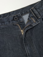 KAPITAL - Wide-Leg Denim Shorts - Black
