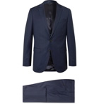 HUGO BOSS - Novan/ Ben Slim-Fit Pinstriped Virgin Wool Suit - Blue