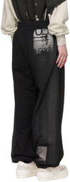 A-COLD-WALL* Black Print Lounge Pants