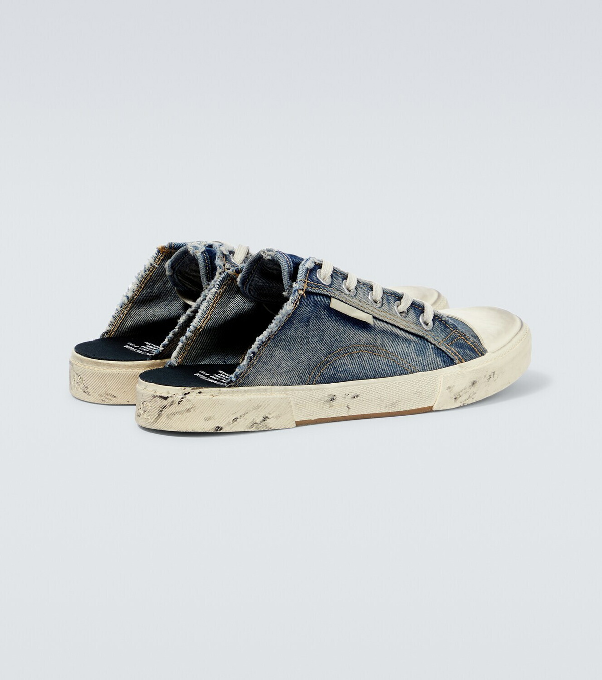 Balenciaga Paris denim slippers Balenciaga
