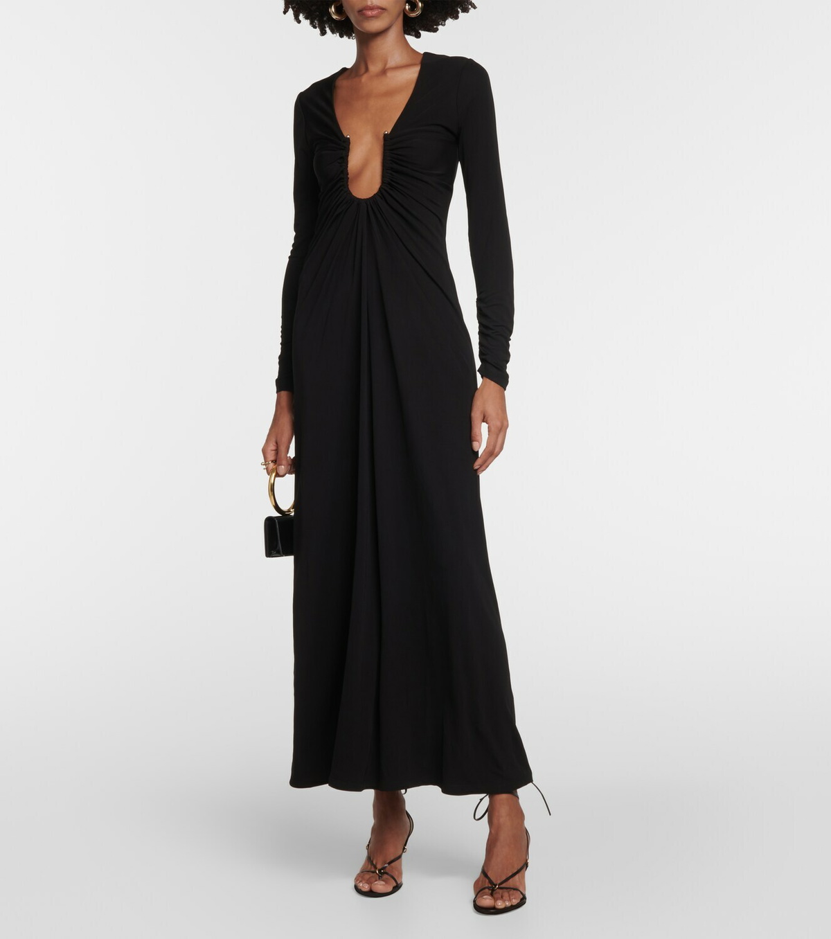 Christopher Esber Gathered jersey maxi dress Christopher Esber