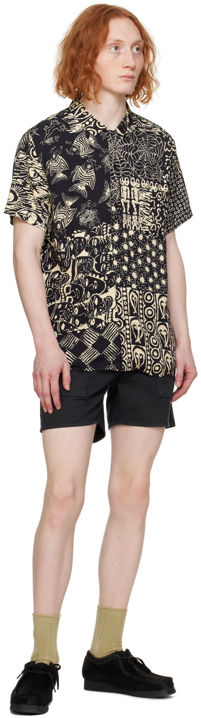 YMC Black Pocket Shorts