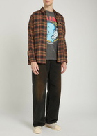 Saint Mxxxxxx Eternal Printed Distressed Cotton T-shirt Black