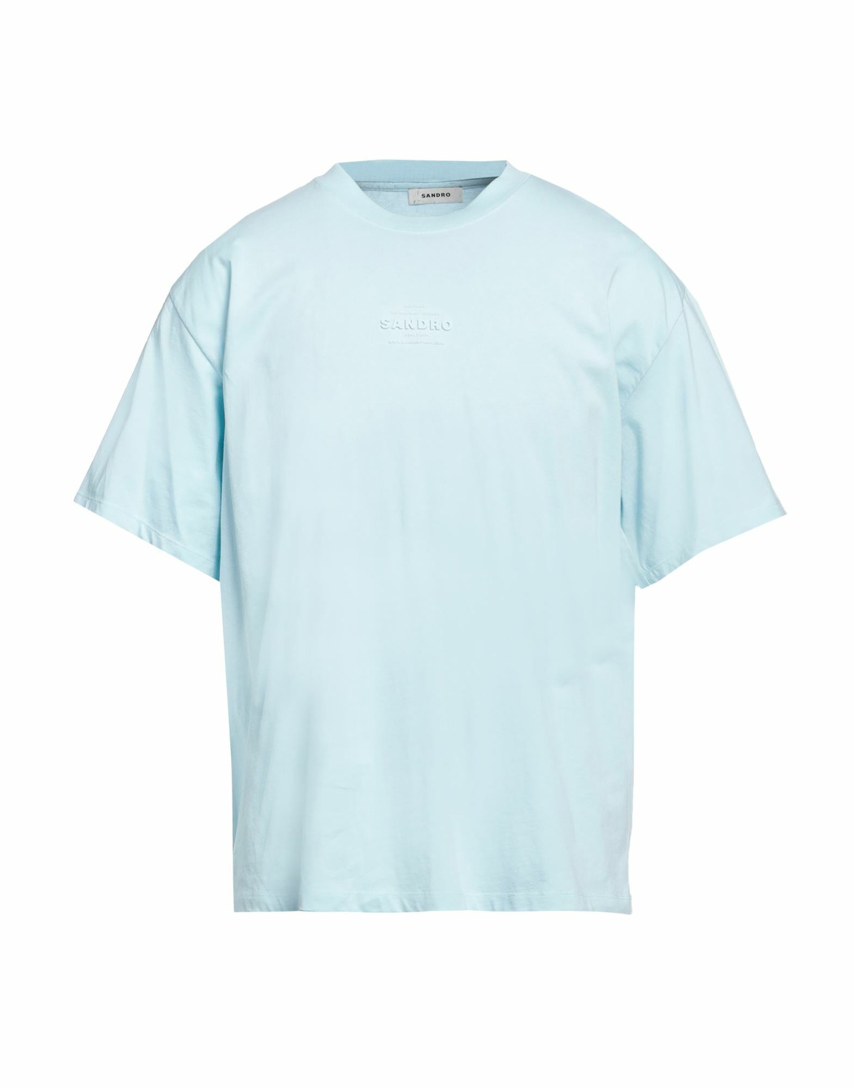 Sandro Mens T-shirt Sky in Blue