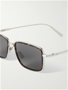 Dior Eyewear - DiorBlacksuit S9U Silver-Tone and Tortoiseshell Acetate D-Frame Sunglasses