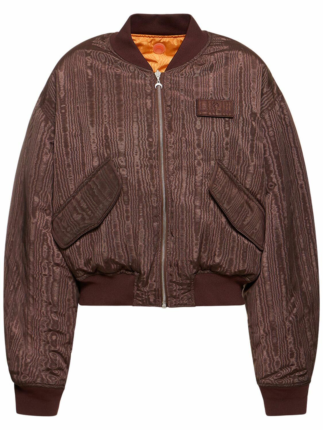 【Marine Serre】Moire リバーシブルナイロンボンバージャケット MARINE SERRE - Moire Reversible Nylon Bomber Jacket Marine Serre