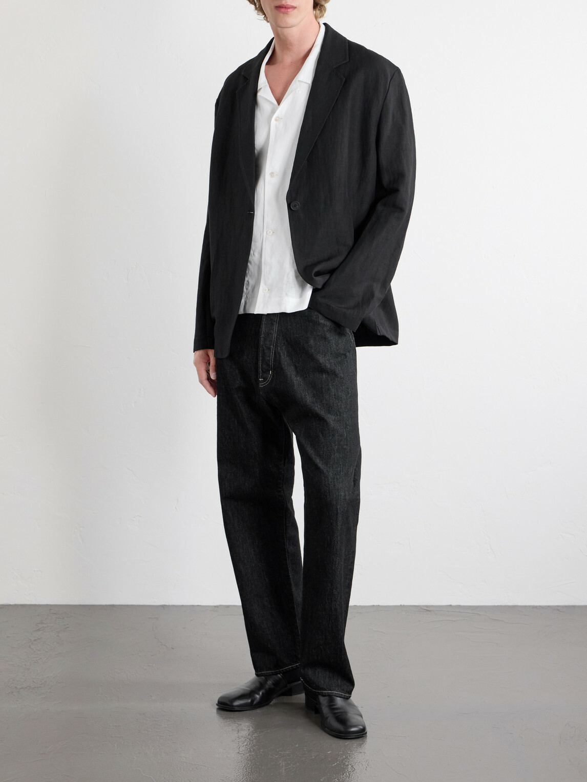 Studio Nicholson - Convertible-Collar Linen Shirt - White